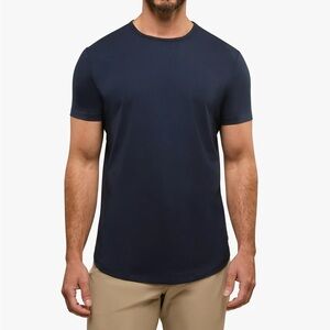 CUTS Cuts Clothing Men’s New Tee Shirt AO Curve Hem Tee Navy size XXL